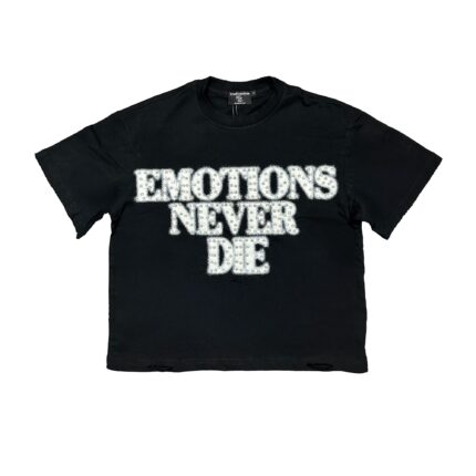 Black ‘End’ Rhinestone Tee