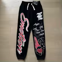Mixed Emotion Brand Graffiti Black Tracksuit