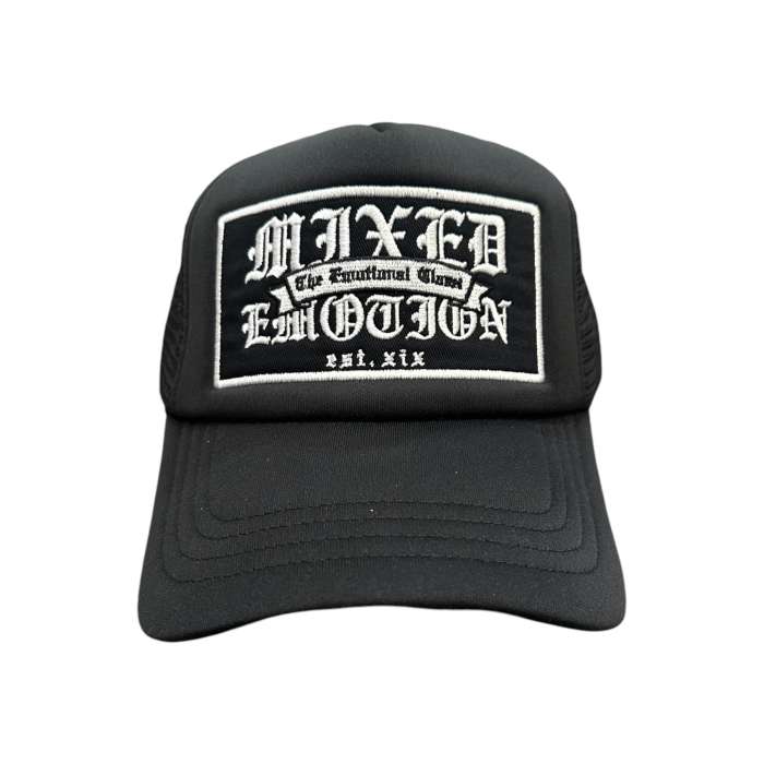 Mixed Emotional Brand Black Trucker Hat