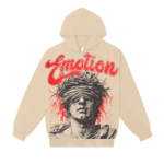 Mixed Emotional Brand Cream Blinded Hoodie