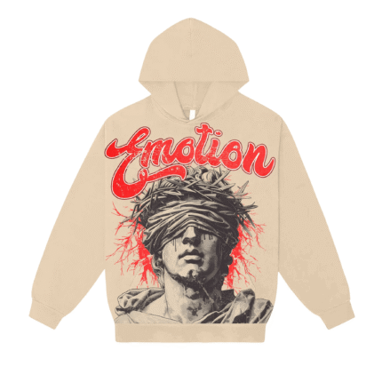 Mixed Emotional Brand Cream Blinded Hoodie