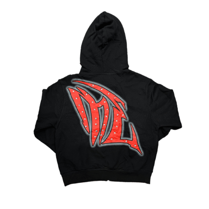 Mixed Emotional Brand Graffiti Black Hoodie