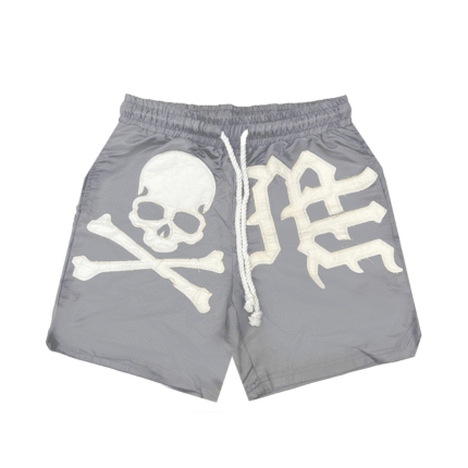 Mixed Emotional Brand Grey Skull Shorts