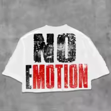 Mixed Emotional Brand Hip-hop White Shirt