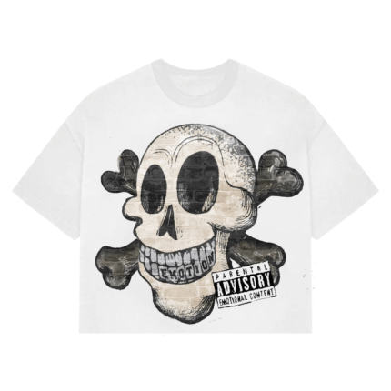 Mixed Emotional Brand Pirate Cropped Shirt
