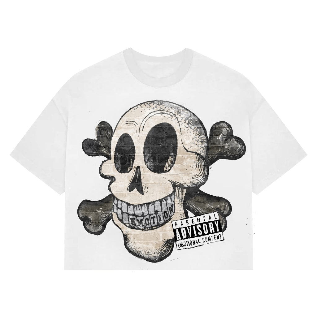 Mixed Emotional Brand Pirate Cropped Shirt Mixed Emotional Brand Pirate Cropped Shirt