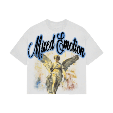 Mixed Emotional Brand White-Blue Shirt