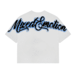 Mixed Emotional Brand White-Blue Shirt
