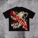 Mixed Emotional Brand Y2K Black Shirt