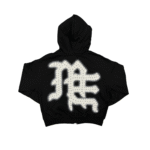 Mixed Emotional End Rhinestone Black Hoodie