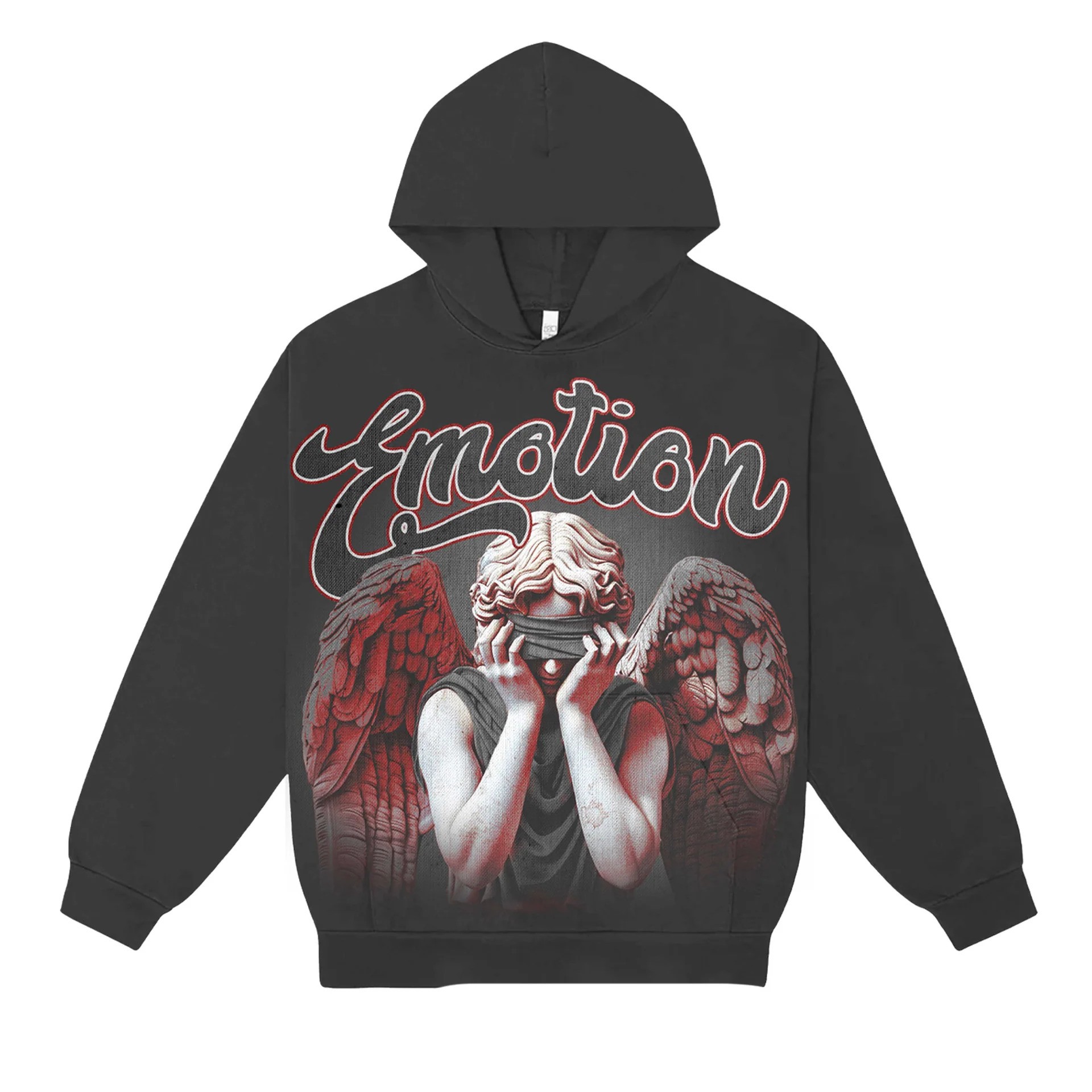 MixedEmotionGreyBlindedHoodie Mixed Emotion Grey “Blinded” Hoodie