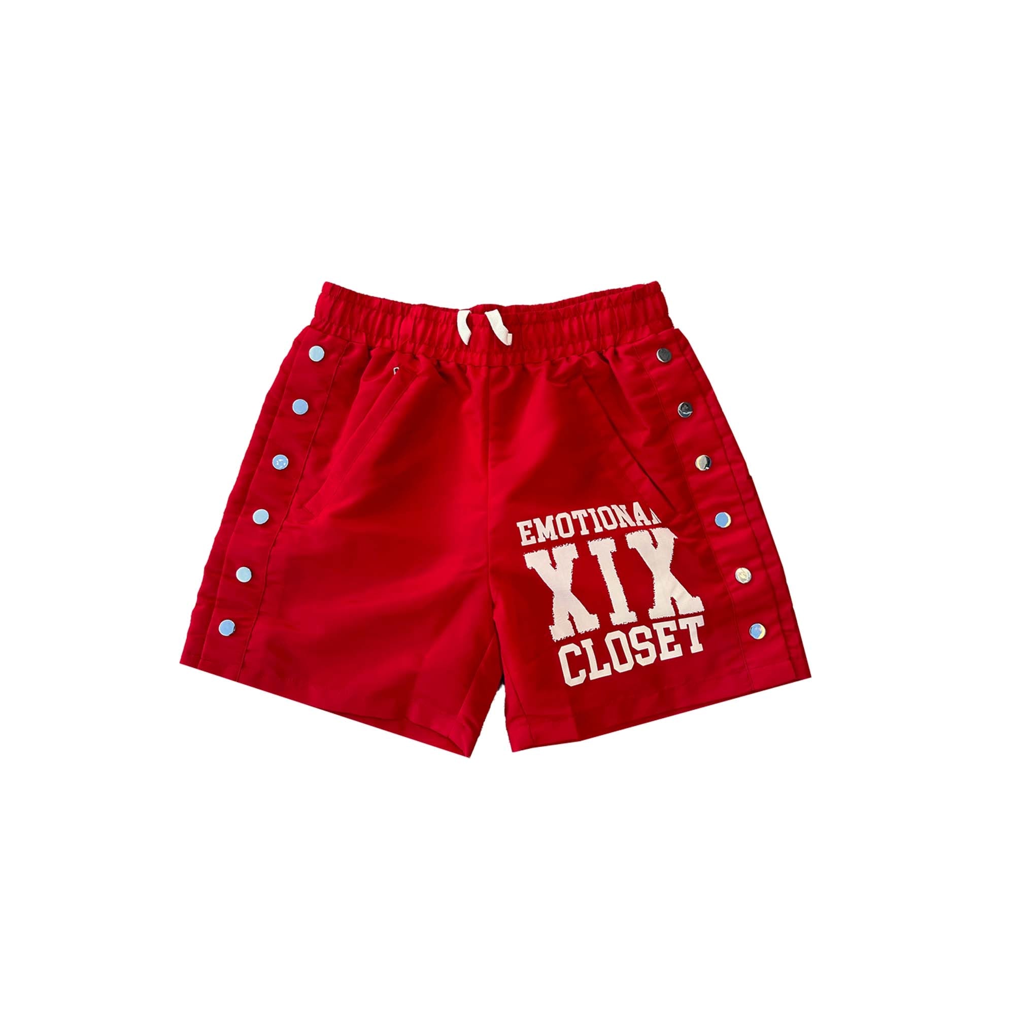 Red “Backyard” Nylon Shorts Red “Backyard” Nylon Shorts