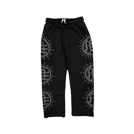 ‘Eclipse’ Black Rhinestone Sweats