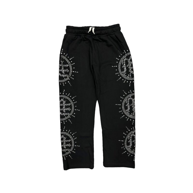 ‘Eclipse’ Black Rhinestone Sweats
